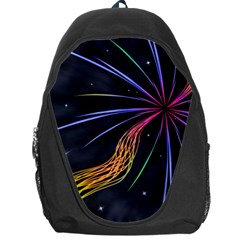 Stars Space Firework Burst Light Backpack Bag