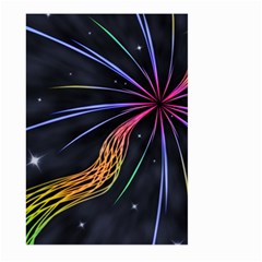 Stars Space Firework Burst Light Large Garden Flag (two Sides) by HermanTelo