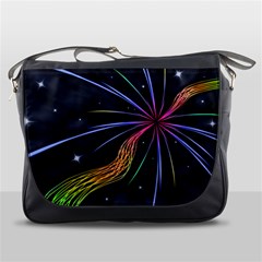 Stars Space Firework Burst Light Messenger Bag