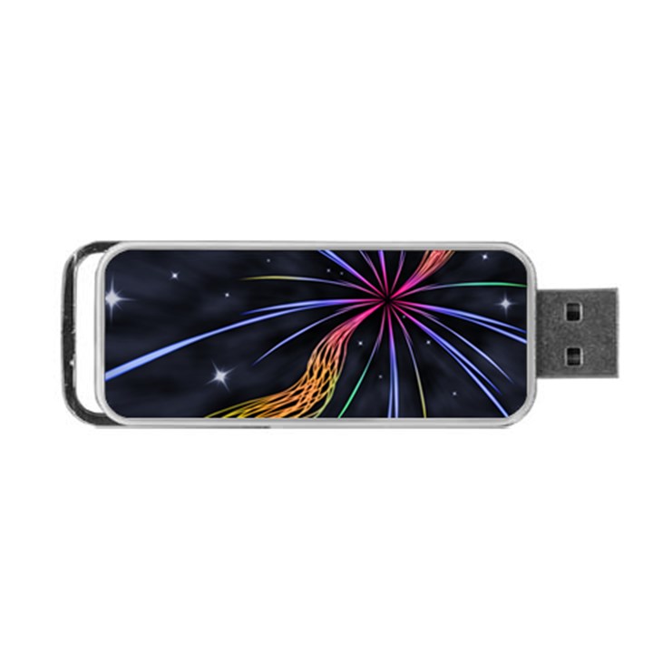 Stars Space Firework Burst Light Portable USB Flash (Two Sides)