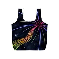 Stars Space Firework Burst Light Full Print Recycle Bag (s)