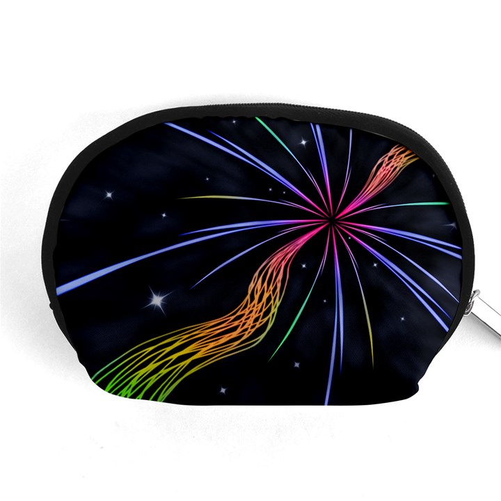 Stars Space Firework Burst Light Accessory Pouch (Medium)