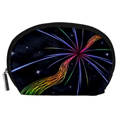 Stars Space Firework Burst Light Accessory Pouch (large) by HermanTelo