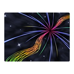 Stars Space Firework Burst Light Double Sided Flano Blanket (mini) 