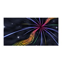 Stars Space Firework Burst Light Satin Wrap by HermanTelo