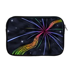 Stars Space Firework Burst Light Apple Macbook Pro 17  Zipper Case by HermanTelo