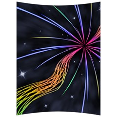 Stars Space Firework Burst Light Back Support Cushion