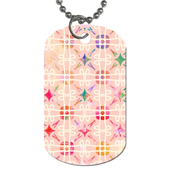 Watercolour Watercolor Paint Ink Dog Tag (One Side)