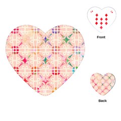 Watercolour Watercolor Paint Ink Playing Cards (heart)