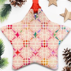 Watercolour Watercolor Paint Ink Star Ornament (two Sides) by HermanTelo