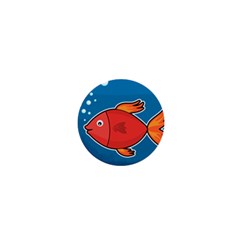 Sketch Nature Water Fish Cute 1  Mini Buttons by HermanTelo