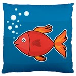 Sketch Nature Water Fish Cute Standard Flano Cushion Case (Two Sides) Front