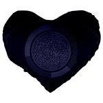 Technology Eye Large 19  Premium Heart Shape Cushions Back