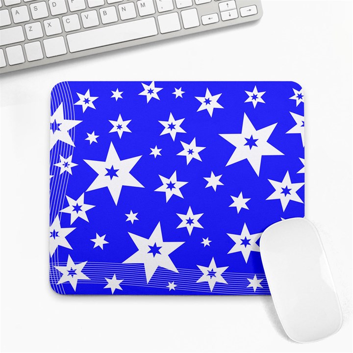 Star Background Pattern Advent Large Mousepads