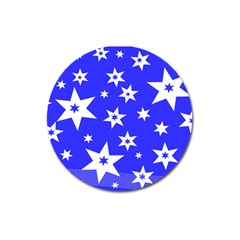 Star Background Pattern Advent Magnet 3  (round) by HermanTelo