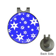 Star Background Pattern Advent Hat Clips With Golf Markers