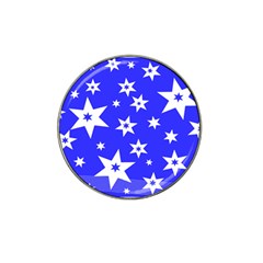 Star Background Pattern Advent Hat Clip Ball Marker (10 Pack)