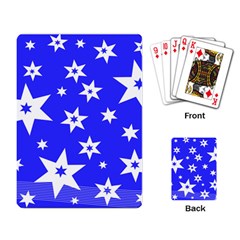 Star Background Pattern Advent Playing Cards Single Design