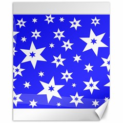 Star Background Pattern Advent Canvas 16  X 20 