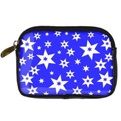 Star Background Pattern Advent Digital Camera Leather Case by HermanTelo