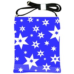 Star Background Pattern Advent Shoulder Sling Bag by HermanTelo