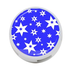 Star Background Pattern Advent 4-port Usb Hub (two Sides)