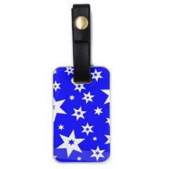 Star Background Pattern Advent Luggage Tags (one Side)  by HermanTelo