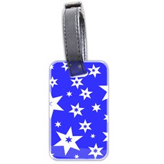 Star Background Pattern Advent Luggage Tags (two Sides)