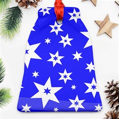 Star Background Pattern Advent Bell Ornament (two Sides)