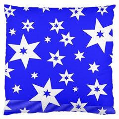 Star Background Pattern Advent Large Cushion Case (two Sides) by HermanTelo