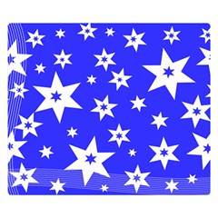 Star Background Pattern Advent Double Sided Flano Blanket (small) 