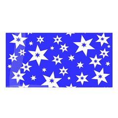 Star Background Pattern Advent Satin Shawl