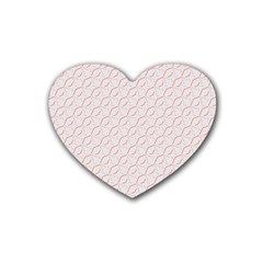 Wallpaper Abstract Pattern Graphic Rubber Coaster (heart) 