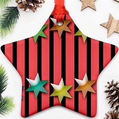 Star Christmas Greeting Ornament (star) by HermanTelo