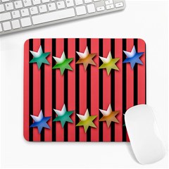 Star Christmas Greeting Large Mousepads by HermanTelo