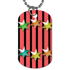 Star Christmas Greeting Dog Tag (one Side) by HermanTelo