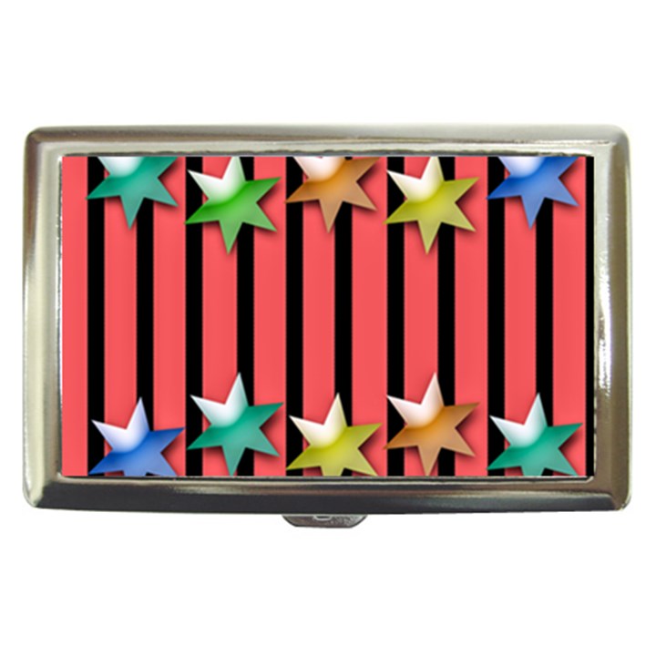 Star Christmas Greeting Cigarette Money Case