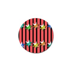 Star Christmas Greeting Golf Ball Marker (10 Pack) by HermanTelo