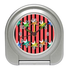 Star Christmas Greeting Travel Alarm Clock by HermanTelo