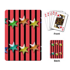 Star Christmas Greeting Playing Cards Single Design by HermanTelo