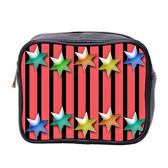 Star Christmas Greeting Mini Toiletries Bag (two Sides) by HermanTelo