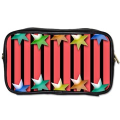 Star Christmas Greeting Toiletries Bag (one Side) by HermanTelo