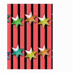 Star Christmas Greeting Small Garden Flag (two Sides) by HermanTelo