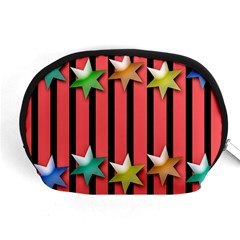 Star Christmas Greeting Accessory Pouch (medium) by HermanTelo