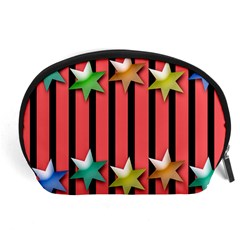 Star Christmas Greeting Accessory Pouch (large) by HermanTelo