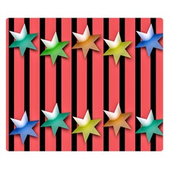 Star Christmas Greeting Double Sided Flano Blanket (small)  by HermanTelo