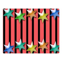 Star Christmas Greeting Double Sided Flano Blanket (large)  by HermanTelo