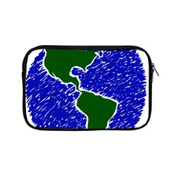 Globe Drawing Earth Ocean Apple Macbook Pro 13  Zipper Case by HermanTelo