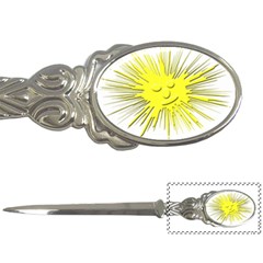 Smilie Sun Emoticon Yellow Cheeky Letter Opener by HermanTelo