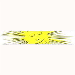 Smilie Sun Emoticon Yellow Cheeky Small Bar Mats by HermanTelo